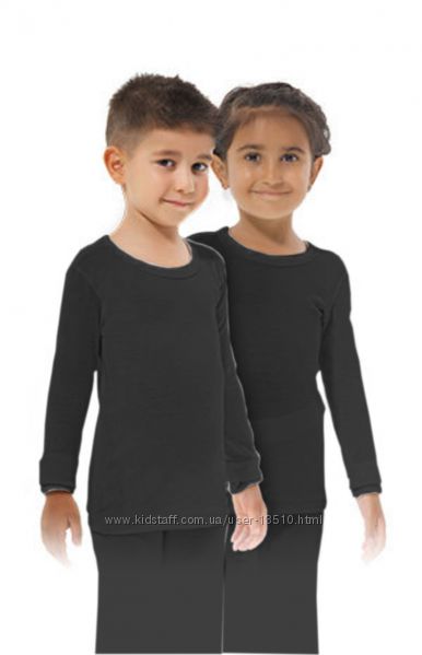 Лучшие термофутболки Cuppro линии Pro для детей - черный и молочный цвет