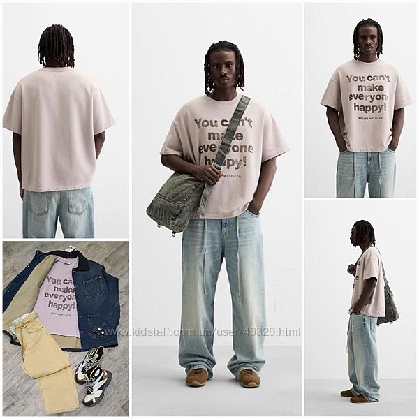 Дуже крута і стильна футболка Zara в трендовому кольорі з принтом. New