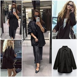 Zara трендова дута водовідштовхуюча куртка-сорочка. Незамінна на осінь. 