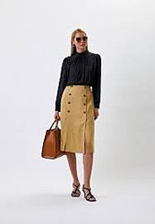 Льняна спідниця  Massimo Dutti розмір 44 європ.