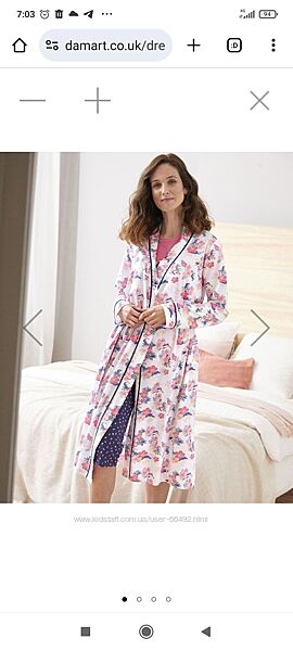 Якісний трикотажний бавовняний халатик, Німеччина. .  