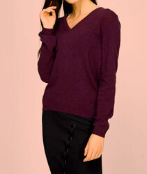 100 кашемір бургунді дуже пухнастий, товстий светр John Lewis