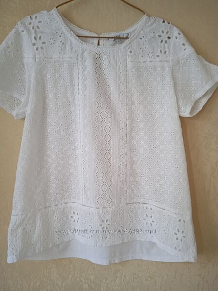 Ніжна блузочка з бавовняної прошви бренду Tu