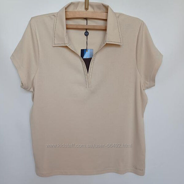 Великий розмір. Стильне бавовняне поло англійського преміум бренду.