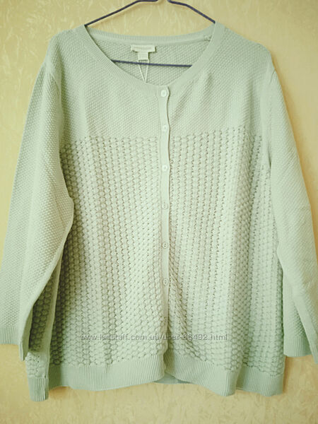 Красивий ошатний новий бавовняний кардиган преміум бренду Monsoon