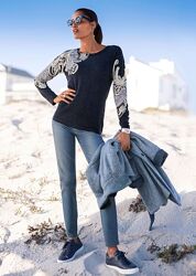 Стильний вовняний светр з визерунками пейслі преміум бренду Madeleine