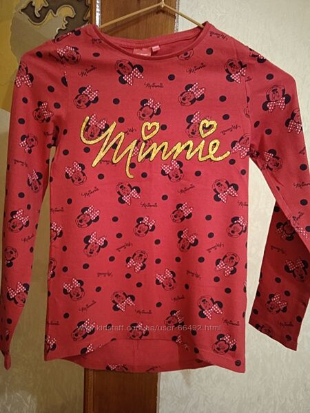 Бавовняний лонгслів Мінні від Disney.