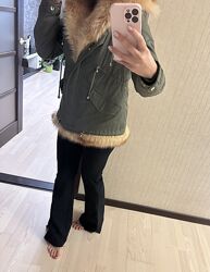 Парка Gold Fox трансформер с мехом лисы размер М , можно С 