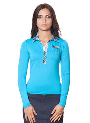 Футболка-поло з довгим рукавом жіноча, ТМ ВОЛ Cornett, розмір L