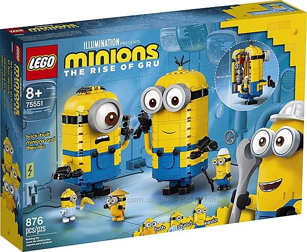 Lego Minions Фигурки миньонов и их дом 75551