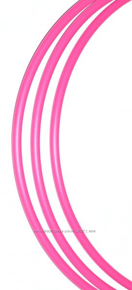 Обруч для художественной гимнастики розовый и желтый 65, 70, 75, 80, 85 см.