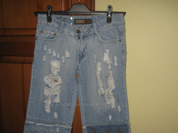 Капри джинсовые, размер S