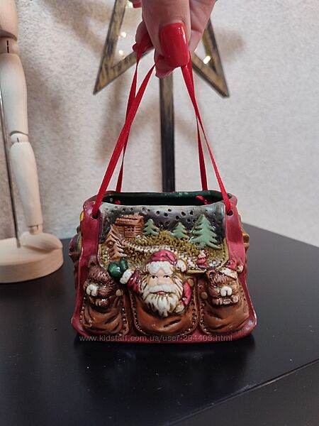 Різдвяна прикраса Мішок Санти