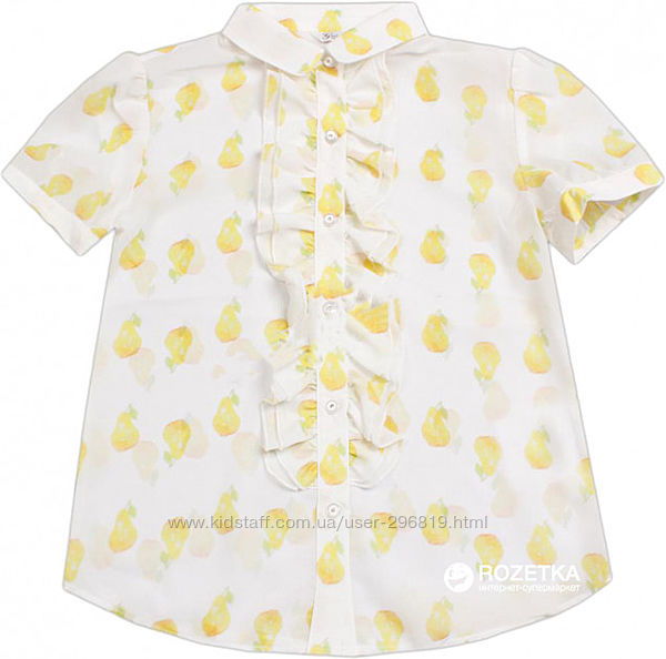 Нарядная блуза для девочки, р. 32, с коротким рукавом Gaialuna