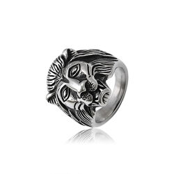 Друкування Лев ХР. Stainless Steel Jewelry. Розмір 19 мм.