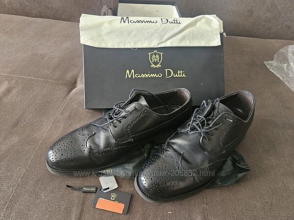 Туфлі чоловічі MASSIMO DUTTI зі шкіри наппа 43розмір 