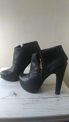 Ботильоны из натуральной кожи