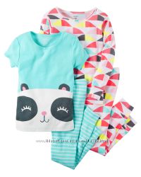 Комплект детских пижам для девочки Carters Панда А40575
