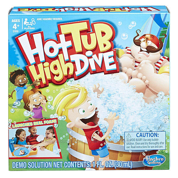 Hot Tub High Dive прыжок с трамплина в джакузи Настольная игра Hasbro Gamin