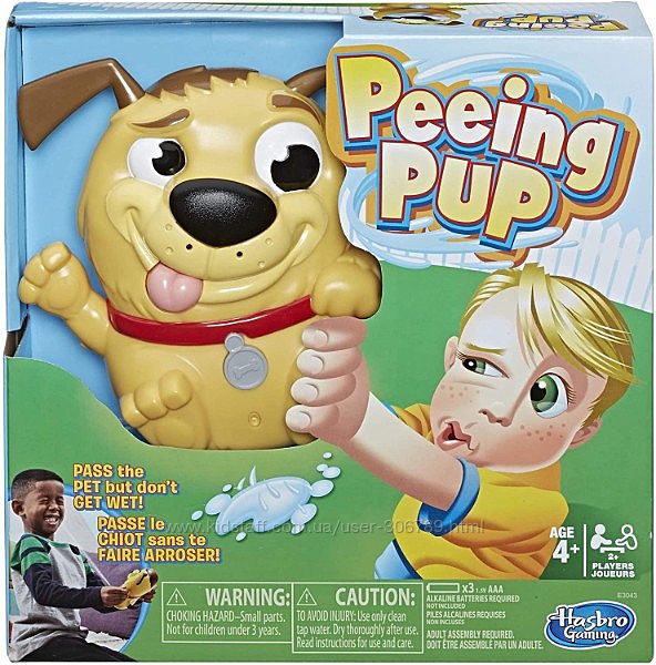 Peeing Pup писяющий щенок веселая собака Hasbro настольная игра gaming game