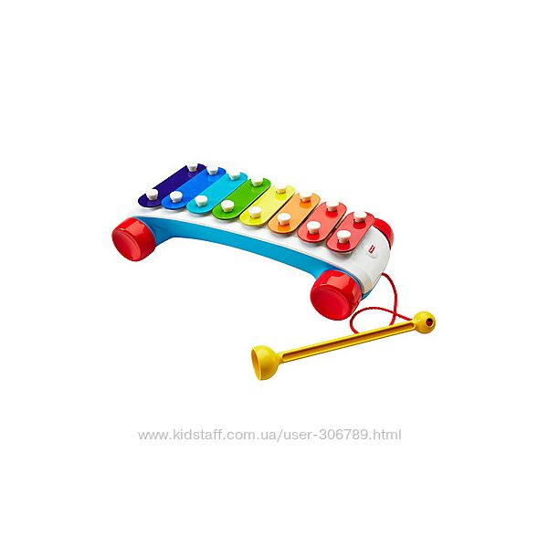 Fisher Price xylophone ксилофон-каталка на веревочке CMY09 Classic классиче
