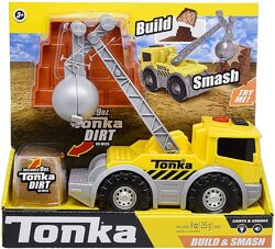 Tonka Build & Smash экскаватор спецтехника звук свет кинетический песок Lig