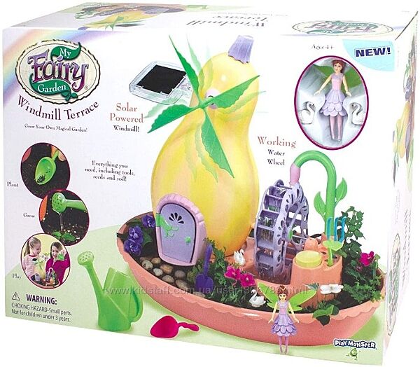 My Fairy Garden Windmill Terrace Solar мой волшебный сад power playmonster 