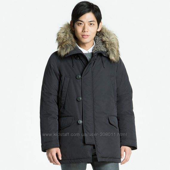 Пальто пуховик мужское ультратеплое Юникло Uniqlo