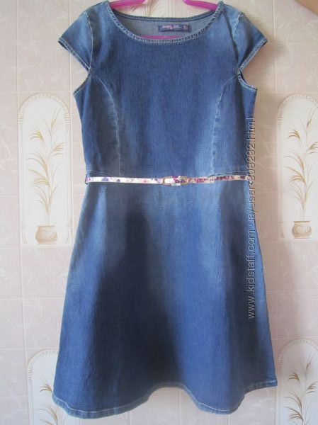 Супермодное джинсовое платьице 11-12 лет