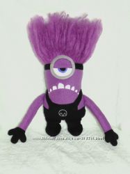 Миньон фиолетовый злой, Evil, мягкая игрушка ручной работы