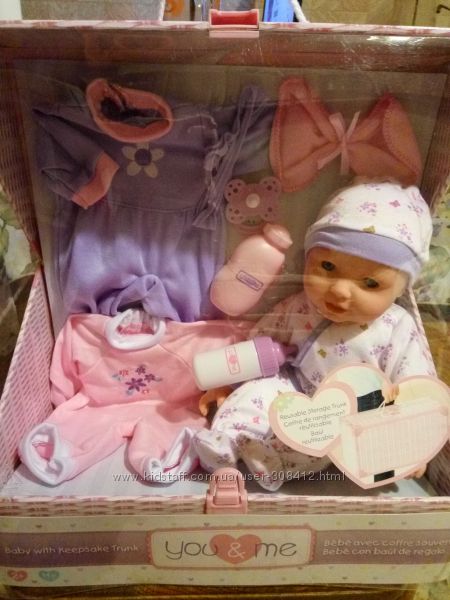 Кукла -Пупс You Me 14 inch Doll with Trunk and Accessories 