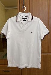 Белая мужская футболка поло