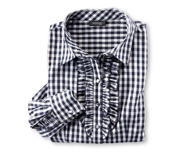    Рубашка-блуза с оборками. Размер евро  48 Чибо ТСМ TCHIBO