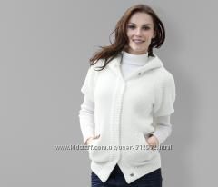 Женская белая кофта с капюшоном размер евро 44  ТСМ TCHIBO