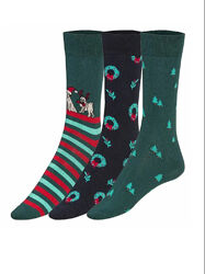 Чоловічі новорічні шкарпетки Livergy, комплект з 3-х штук. Німеччина. Різні