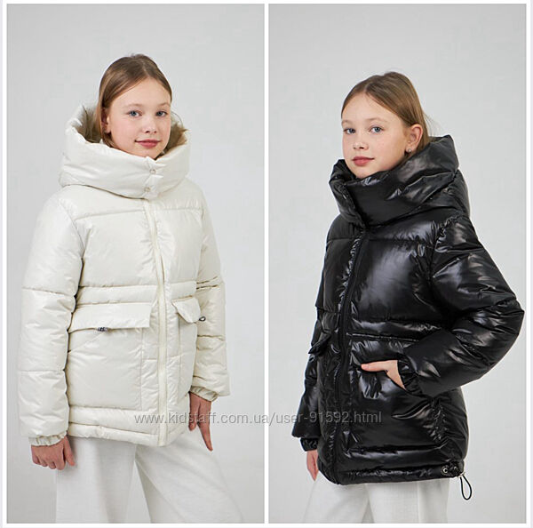 Куртка демісезонна для дівчинки 128-152 розміру, ошатна моделька