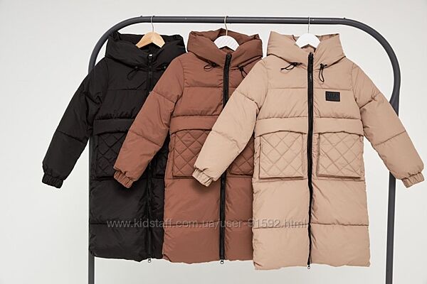 Зимове пальто куртка для дівчинки 134-152 розміри. Якість супер  