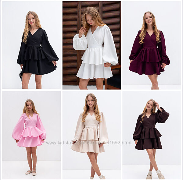 Ошатна сукня для дівчинки 140,146,152,158 розміри 