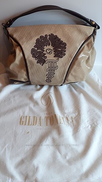 Кожаная сумка Gilda Tonelli Italy