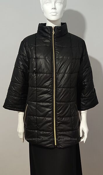 Стильна стьобана куртка бохо з рукавами 3/4 від Elegance.