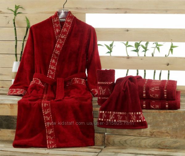 Халаты бамбук кимоно короткий с капюшоном