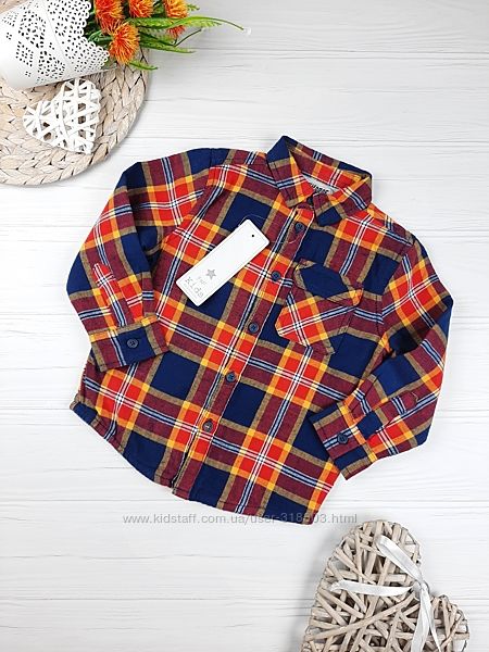 Рубашка F&F 2 - 3 года, 92 - 98 см. 
