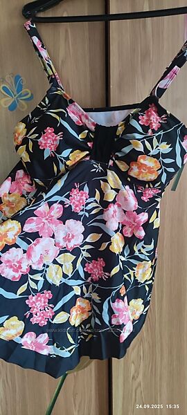 Танкіні з квітковим принтом, батал