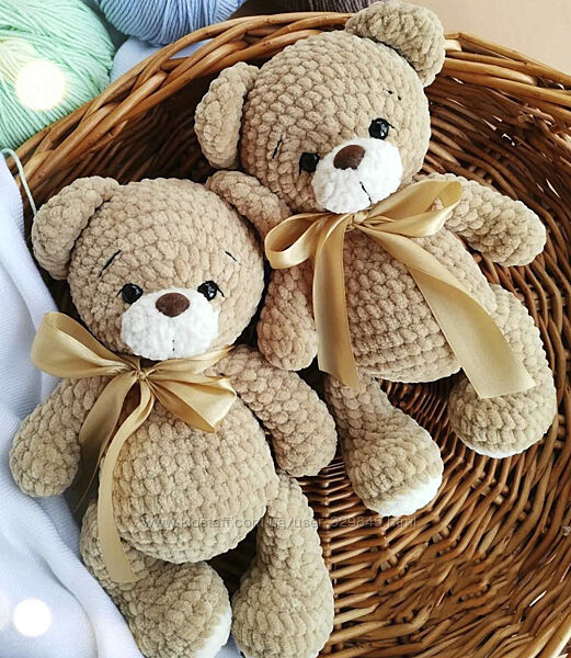 Плюшевий ведмедик. Ручна робота. В наявності.