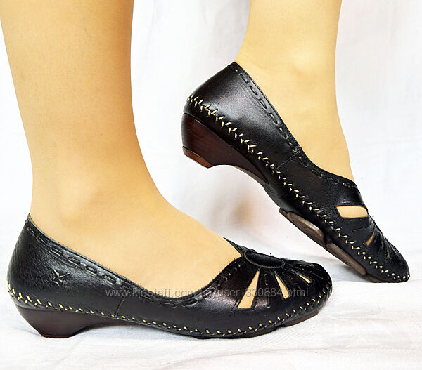 873. Туфлі літні шкіряні Pikolinos Іспанія 37,5-38 р.