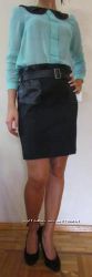 Женская черная классическая юбка Space Style Concept с завышенной талией,