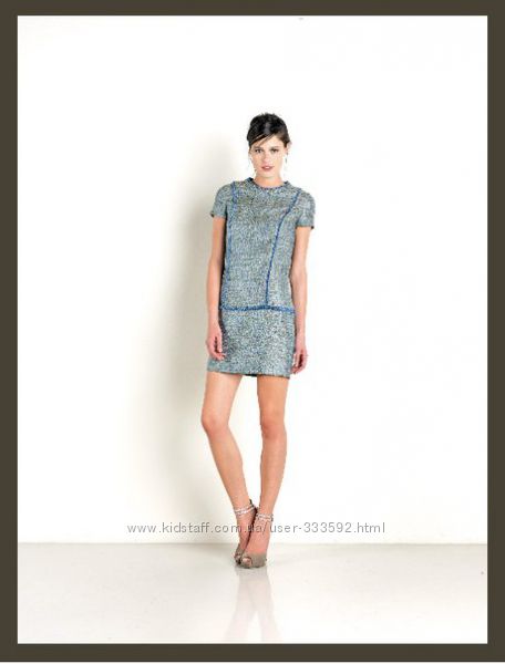 Платье-футляр Space Style Concept  синего цвета, Италия, скидка