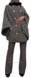 Женское пальто-кейп цвета капучино, Les Femes, Италия, Скидка