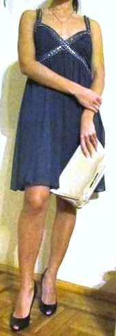 Коктейльное платье Lipsy серо-графитового цвета, Италия, скидка