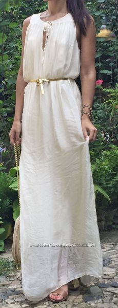 Восхитительное шелковое платье макси, Paolo Casalini, Италия, скидка